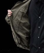 画像をギャラリービューアに読み込む, ssstein(シュタイン)のBIO WASHED NYLON OVERSIZED FIGHT JACKET - MILITARY KHAKIの公式通販サイトsession福岡セレクトショップ
