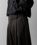 画像をギャラリービューアに読み込む, ssstein(シュタイン)のTWIST SEAM WIDE EASY TROUSERS - GREY KHAKIの公式通販サイトsession福岡セレクトショップ
