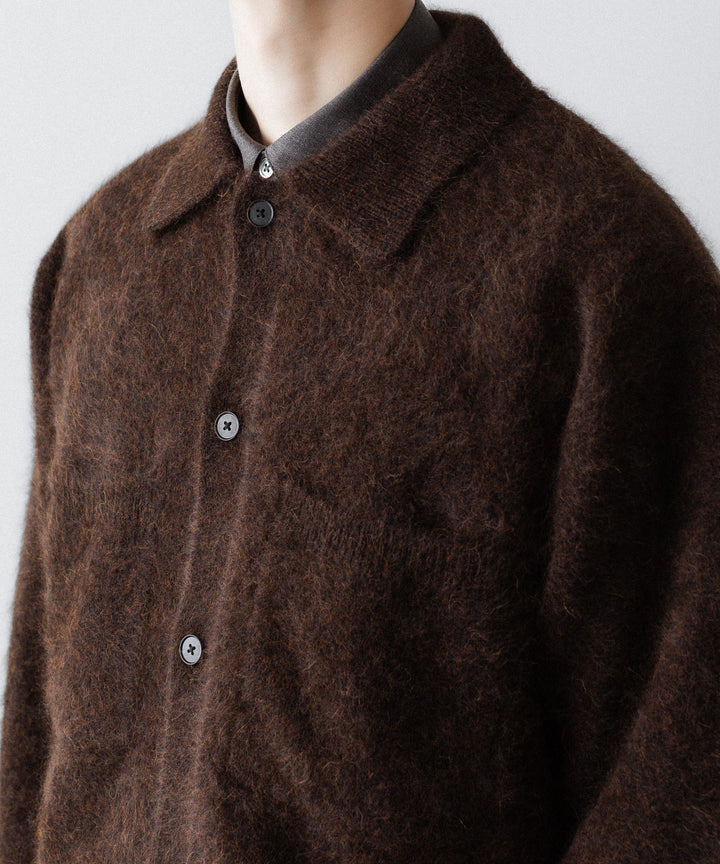 ssstein(シュタイン)のRACOON KNIT SHIRT - DARK BROWNの公式通販サイトsession福岡セレクトショップ