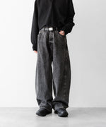 画像をギャラリービューアに読み込む, ssstein×UMBRO(シュタイン×アンブロ)のDEFORMATION WIDE DENIM JEANS - BLACKの公式通販サイトsession福岡セレクトショップ
