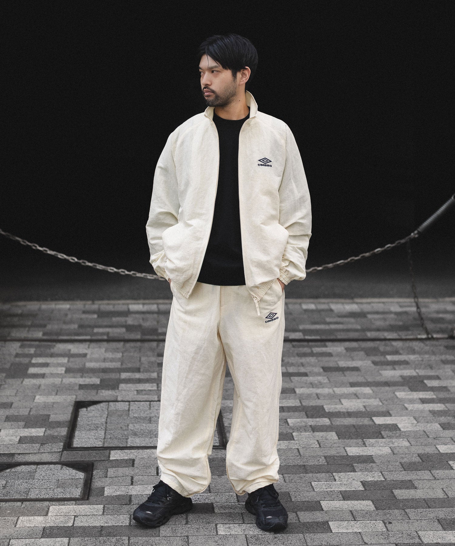 ssstein×UMBRO(シュタイン×アンブロ)のLINEN/NYLON TRACK TROUSERS - IVORYの公式通販サイトsession福岡セレクトショップ