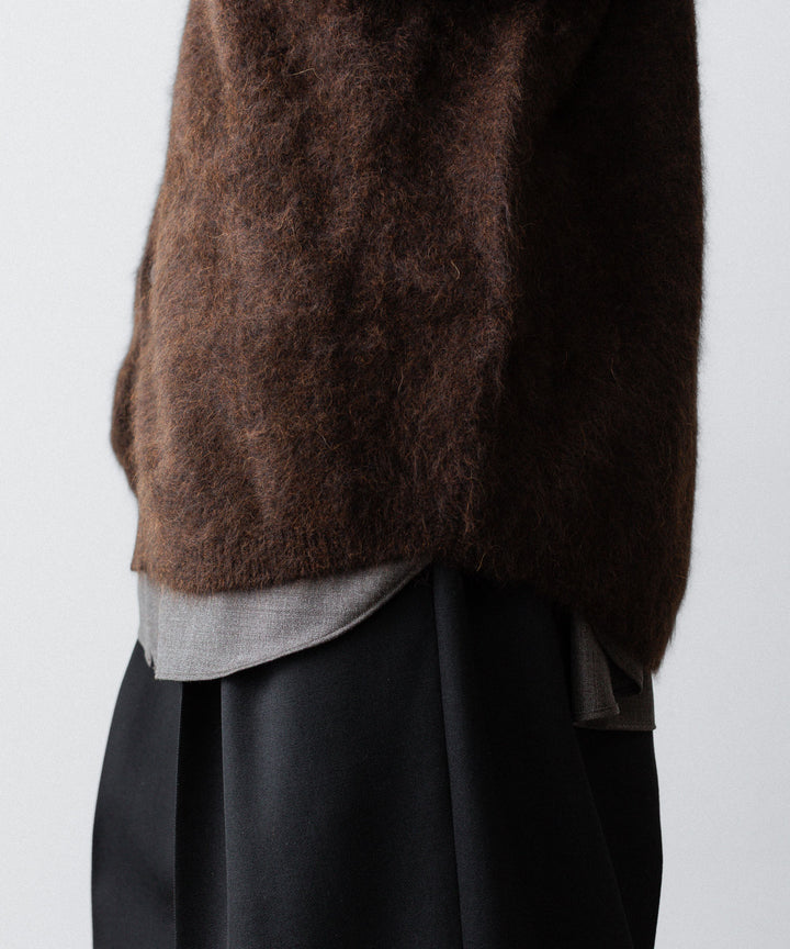 ssstein(シュタイン)のRACOON KNIT SHIRT - DARK BROWNの公式通販サイトsession福岡セレクトショップ