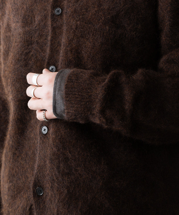 ssstein(シュタイン)のRACOON KNIT SHIRT - DARK BROWNの公式通販サイトsession福岡セレクトショップ