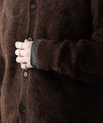 画像をギャラリービューアに読み込む, ssstein(シュタイン)のRACOON KNIT SHIRT - DARK BROWNの公式通販サイトsession福岡セレクトショップ
