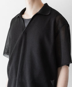 ssstein / シュタイン】PE/RAMIE KNIT SS SKIPPER - DARK CHARCOAL