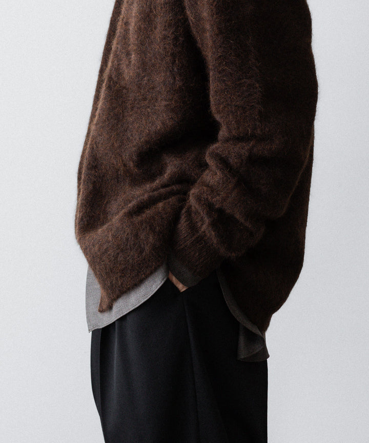 ssstein(シュタイン)のRACOON KNIT SHIRT - DARK BROWNの公式通販サイトsession福岡セレクトショップ