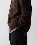 画像をギャラリービューアに読み込む, ssstein(シュタイン)のRACOON KNIT SHIRT - DARK BROWNの公式通販サイトsession福岡セレクトショップ
