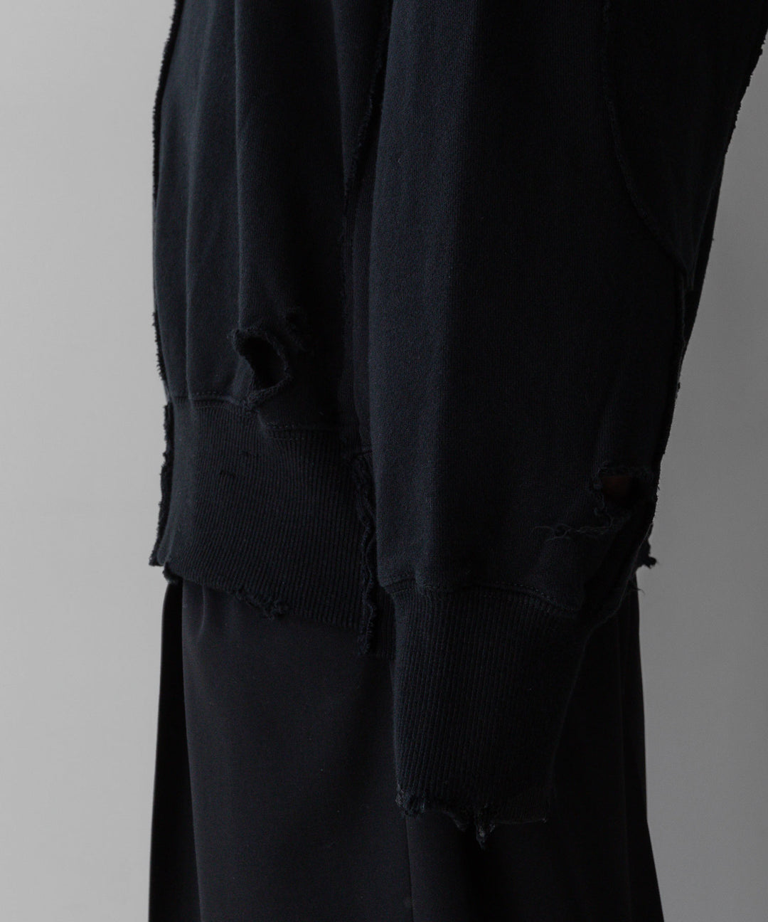stein(シュタイン)の24SSコレクションOVERSIZED RECONSTRUCTION SWEAT LSのBLACK 公式通販サイトsession福岡セレクトショップ