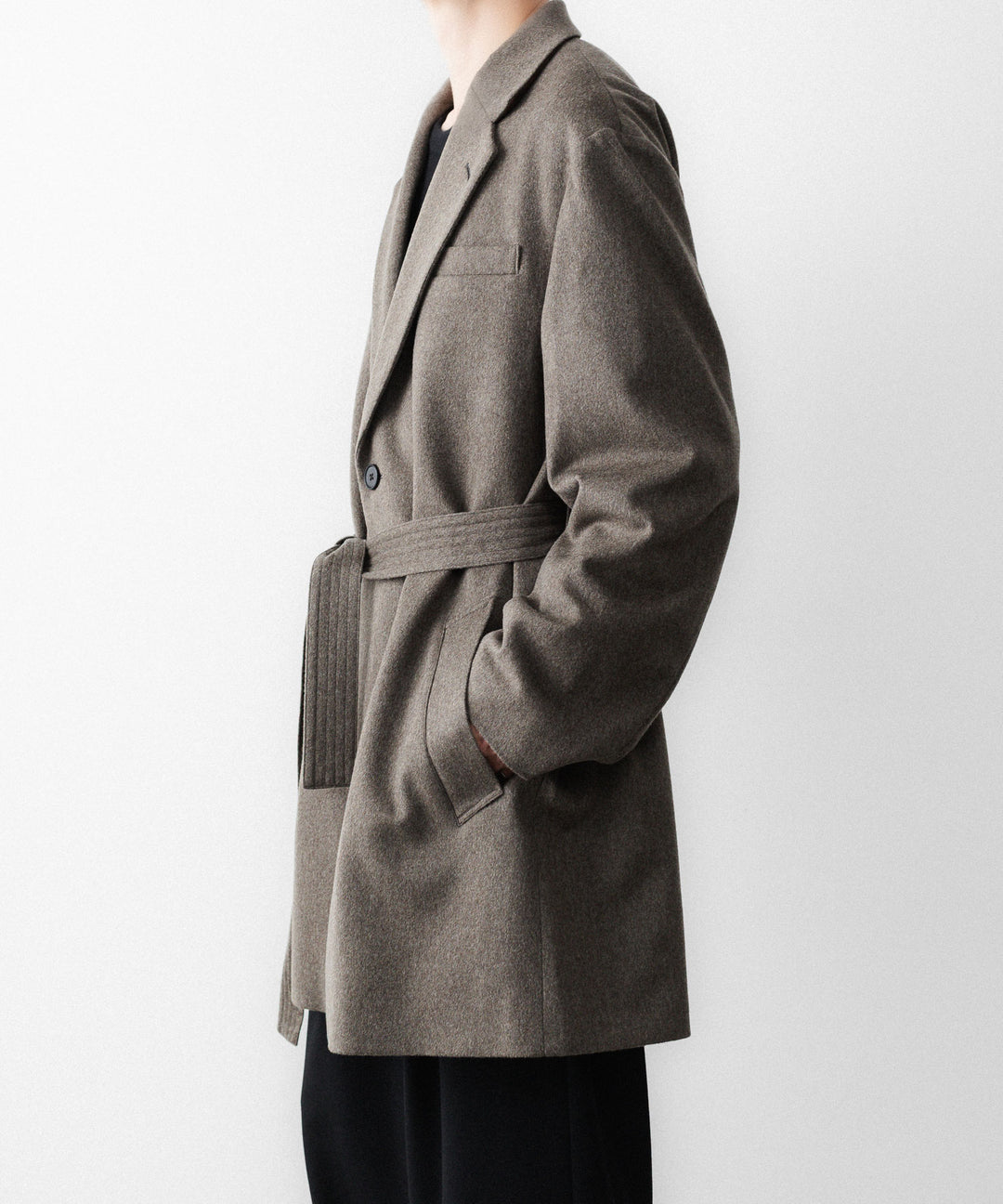 ssstein(シュタイン)のWOOL DOESKIN HALF COAT - TAUPEの公式通販サイトsession福岡セレクトショップ