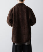 画像をギャラリービューアに読み込む, ssstein(シュタイン)のRACOON KNIT SHIRT - DARK BROWNの公式通販サイトsession福岡セレクトショップ
