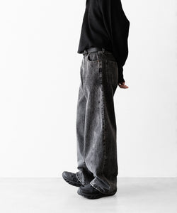 DEFORMATION WIDEDENINJEANS ssstein×UMBRO ssstein × UMBRO】DEFORMATION WIDE DENIM JEANS - BLACK | 公式通販