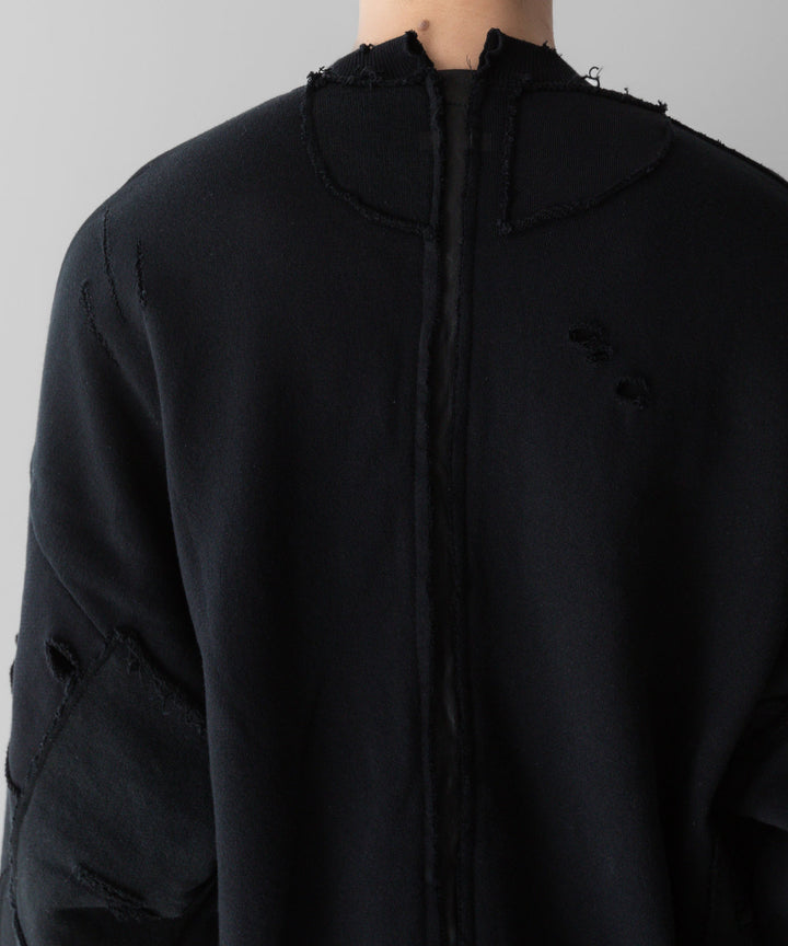 stein(シュタイン)の24SSコレクションOVERSIZED RECONSTRUCTION SWEAT LSのBLACK 公式通販サイトsession福岡セレクトショップ