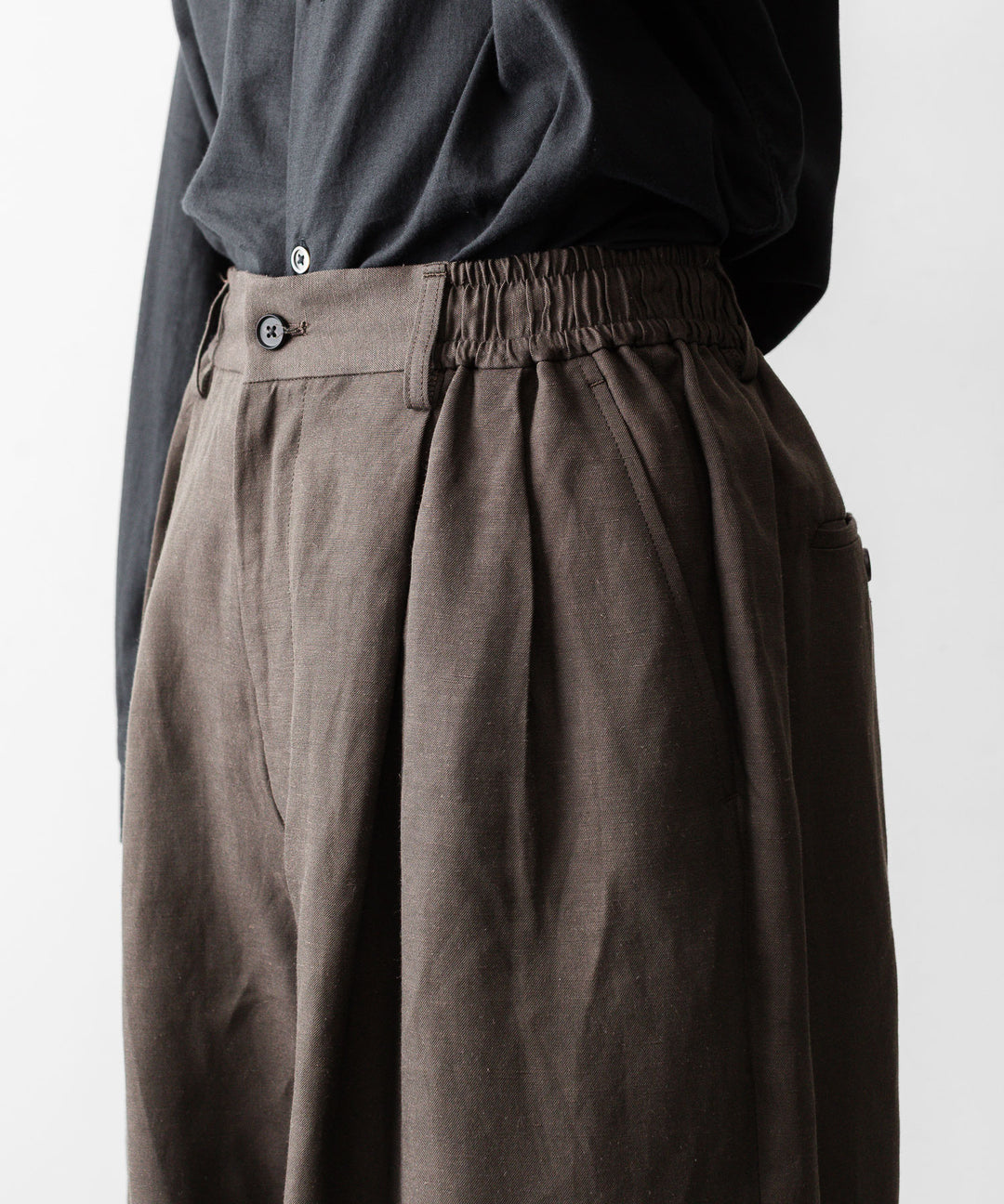 ssstein(シュタイン)のVIS/LI/RA TWILL WIDE EASY SHORT TROUSERS - KHAKI BROWNの公式通販サイトsession福岡セレクトショップ