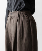 画像をギャラリービューアに読み込む, ssstein(シュタイン)のVIS/LI/RA TWILL WIDE EASY SHORT TROUSERS - KHAKI BROWNの公式通販サイトsession福岡セレクトショップ
