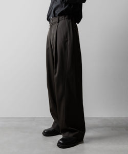 ssstein(シュタイン)のTWIST SEAM WIDE EASY TROUSERS - GREY KHAKIの公式通販サイトsession福岡セレクトショップ