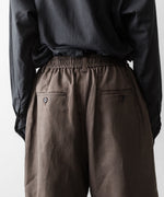 画像をギャラリービューアに読み込む, ssstein(シュタイン)のVIS/LI/RA TWILL WIDE EASY SHORT TROUSERS - KHAKI BROWNの公式通販サイトsession福岡セレクトショップ
