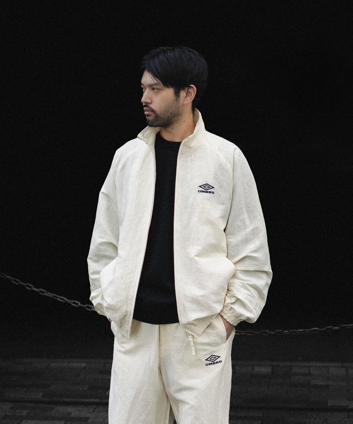 ssstein×UMBRO(シュタイン×アンブロ)のLINEN/NYLON TRACK JACKET - IVORYの公式通販サイトsession福岡セレクトショップ