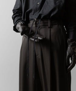 ssstein(シュタイン)のTWIST SEAM WIDE EASY TROUSERS - GREY KHAKIの公式通販サイトsession福岡セレクトショップ