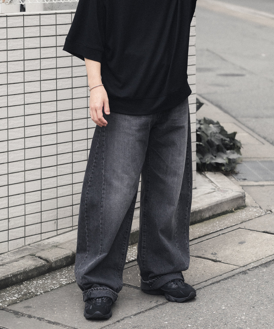 ssstein(シュタイン)のDEFORMATION WIDE DENIM PANTS - BLACKの公式通販サイトsession福岡セレクトショップ