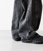 画像をギャラリービューアに読み込む, ssstein×UMBRO(シュタイン×アンブロ)のDEFORMATION WIDE DENIM JEANS - BLACKの公式通販サイトsession福岡セレクトショップ
