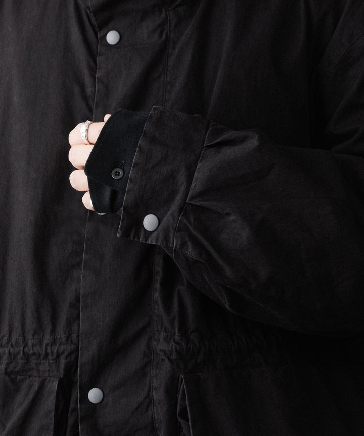 concause-コンコースのHALF MOUNTAIN COATのBLACK公式通販サイトsession福岡セレクトショップ