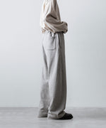 画像をギャラリービューアに読み込む, ssstein(シュタイン)のYAK/COTTON SWEAT EASY TROUSERS - TOP GREYの公式通販サイトsession福岡セレクトショップ
