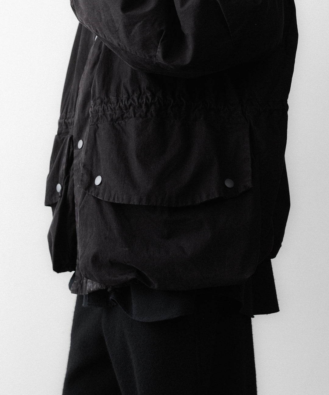 concause-コンコースのHALF MOUNTAIN COATのBLACK公式通販サイトsession福岡セレクトショップ