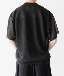 ssstein / シュタイン】PE/RAMIE KNIT SS SKIPPER - DARK CHARCOAL