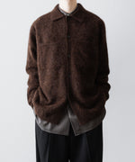 画像をギャラリービューアに読み込む, ssstein(シュタイン)のRACOON KNIT SHIRT - DARK BROWNの公式通販サイトsession福岡セレクトショップ
