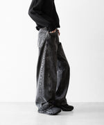 画像をギャラリービューアに読み込む, ssstein×UMBRO(シュタイン×アンブロ)のDEFORMATION WIDE DENIM JEANS - BLACKの公式通販サイトsession福岡セレクトショップ
