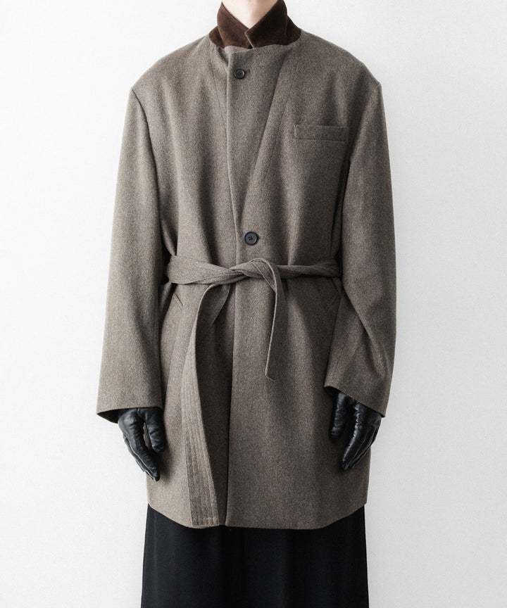 ssstein(シュタイン)のWOOL DOESKIN HALF COAT - TAUPEの公式通販サイトsession福岡セレクトショップ