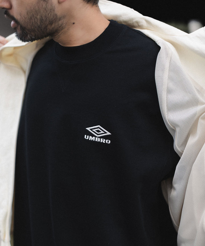 【ssstein × UMBRO】HIGH GAUGE COTTON SWEAT LS - BLACK