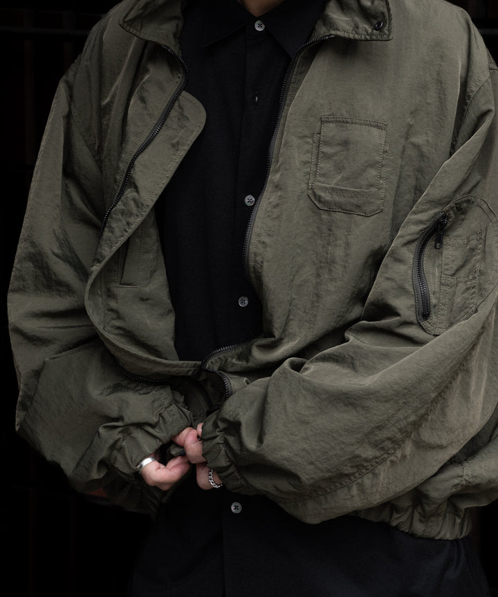 ssstein(シュタイン)のBIO WASHED NYLON OVERSIZED FIGHT JACKET - MILITARY KHAKIの公式通販サイトsession福岡セレクトショップ