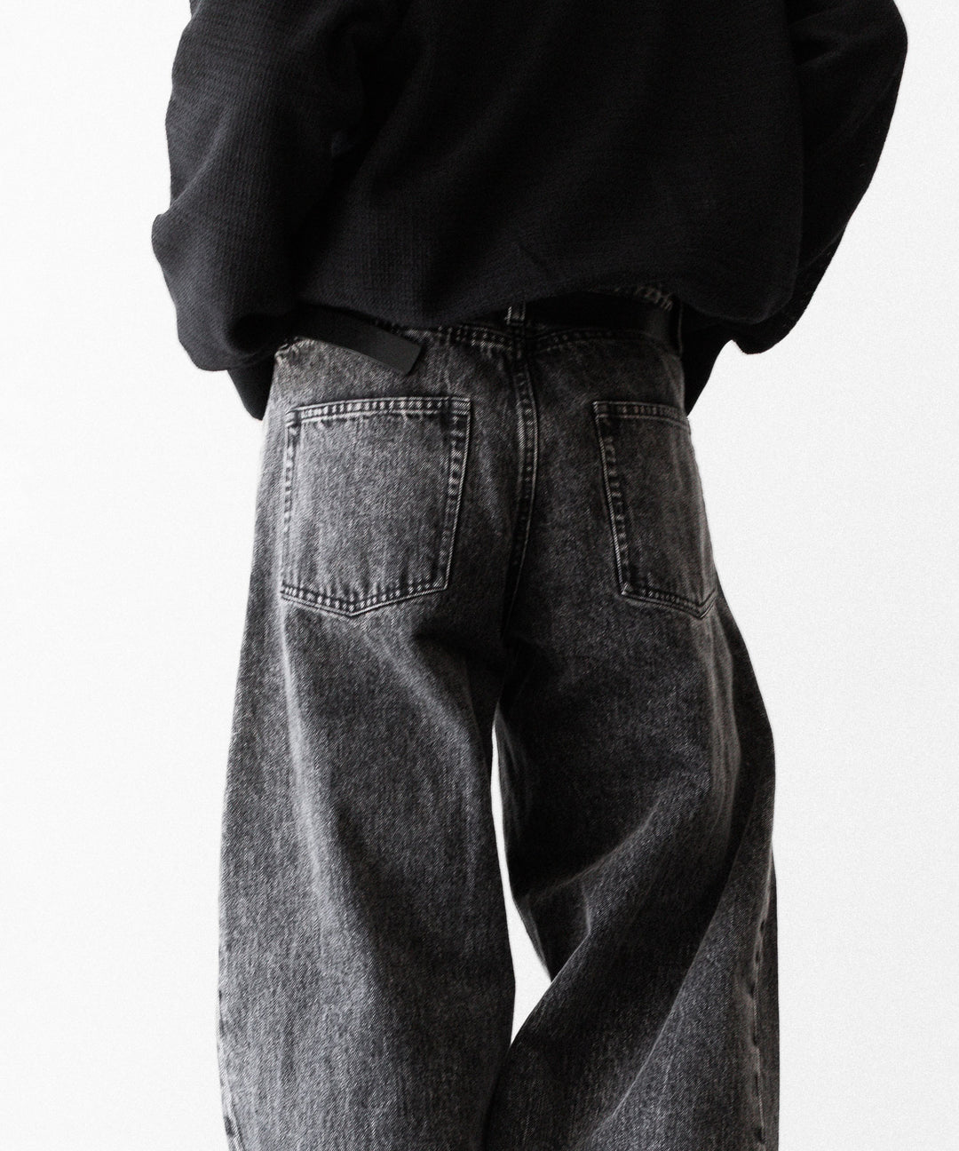 ssstein×UMBRO(シュタイン×アンブロ)のDEFORMATION WIDE DENIM JEANS - BLACKの公式通販サイトsession福岡セレクトショップ