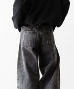 画像をギャラリービューアに読み込む, ssstein×UMBRO(シュタイン×アンブロ)のDEFORMATION WIDE DENIM JEANS - BLACKの公式通販サイトsession福岡セレクトショップ
