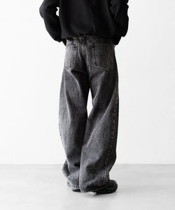 b*t様 シュタイン アンブロ DEFORMATION WIDE DENIM J ssstein × UMBRO】DEFORMATION WIDE DENIM JEANS - BLACK | 公式通販