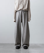 画像をギャラリービューアに読み込む, ssstein(シュタイン)のYAK/COTTON SWEAT EASY TROUSERS - TOP GREYの公式通販サイトsession福岡セレクトショップ
