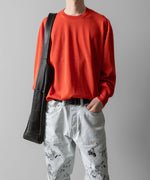 画像をギャラリービューアに読み込む, ssstein(シュタイン)の24AWコレクション WOOL SILK KNIT CREW NECK LS - ORANGE 公式通販サイトsession福岡セレクトショップ
