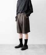 画像をギャラリービューアに読み込む, ssstein(シュタイン)のVIS/LI/RA TWILL WIDE EASY SHORT TROUSERS - KHAKI BROWNの公式通販サイトsession福岡セレクトショップ
