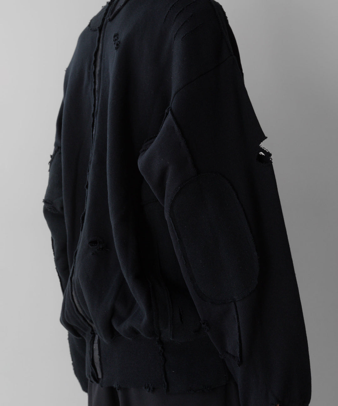 stein(シュタイン)の24SSコレクションOVERSIZED RECONSTRUCTION SWEAT LSのBLACK 公式通販サイトsession福岡セレクトショップ