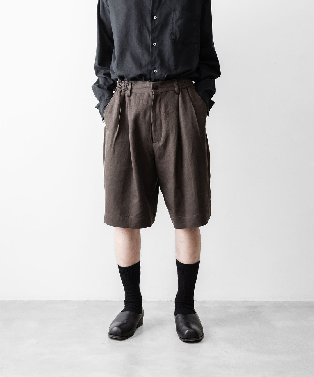 ssstein(シュタイン)のVIS/LI/RA TWILL WIDE EASY SHORT TROUSERS - KHAKI BROWNの公式通販サイトsession福岡セレクトショップ