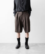 画像をギャラリービューアに読み込む, ssstein(シュタイン)のVIS/LI/RA TWILL WIDE EASY SHORT TROUSERS - KHAKI BROWNの公式通販サイトsession福岡セレクトショップ
