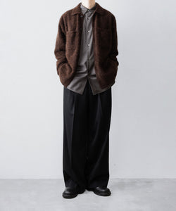 ssstein / シュタイン】LONG WIDE TROUSERS (2/60 WOOL GABARDINE