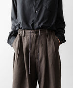 画像をギャラリービューアに読み込む, ssstein(シュタイン)のVIS/LI/RA TWILL WIDE EASY SHORT TROUSERS - KHAKI BROWNの公式通販サイトsession福岡セレクトショップ
