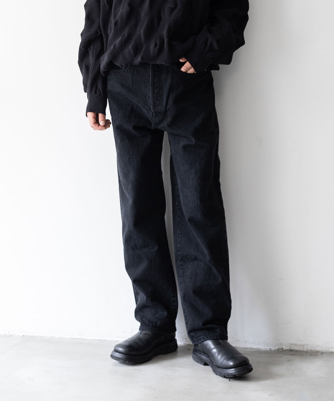 stein(シュタイン)の23AWコレクション5PK VINTAGE REPRODUCTION DENIM JEANSのBLACK