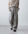 【ssstein】YAK/COTTON SWEAT EASY TROUSERS - TOP GREY