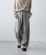 画像をギャラリービューアに読み込む, ssstein(シュタイン)のYAK/COTTON SWEAT EASY TROUSERS - TOP GREYの公式通販サイトsession福岡セレクトショップ
