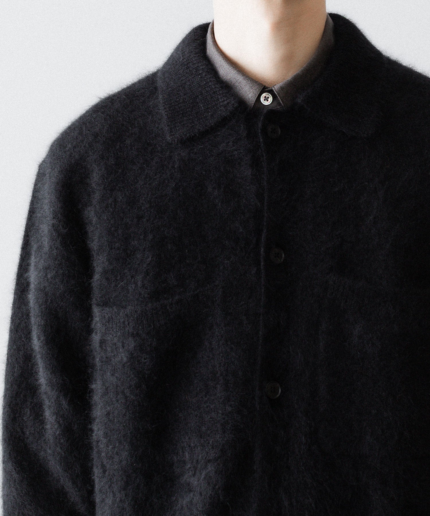 ssstein(シュタイン)のRACOON KNIT SHIRT - BLACKの公式通販サイトsession福岡セレクトショップ