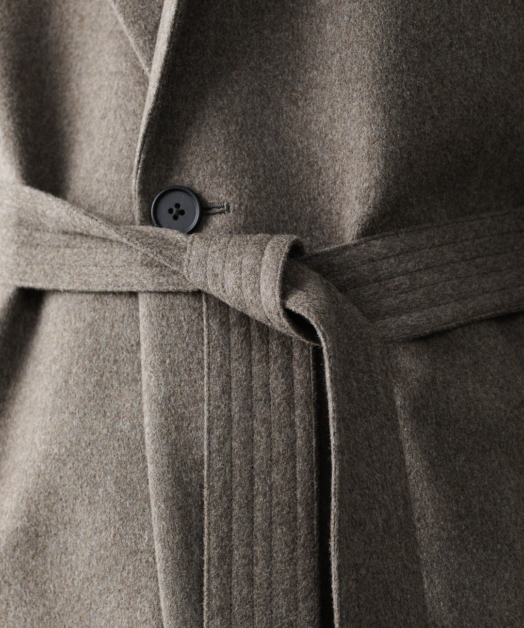 【ssstein】WOOL DOESKIN HALF COAT - TAUPE