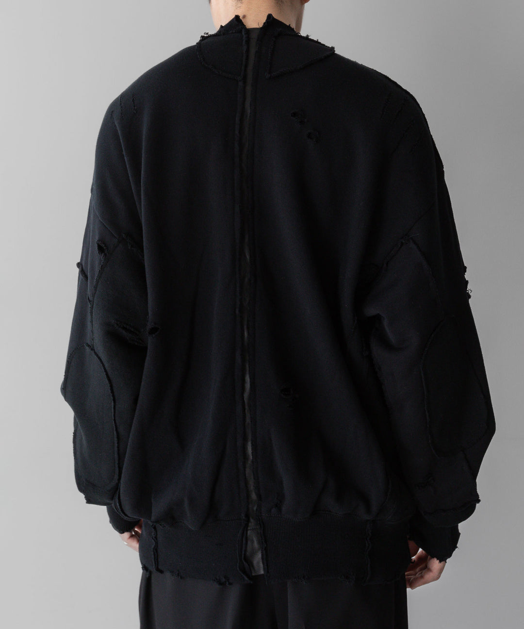 stein(シュタイン)の24SSコレクションOVERSIZED RECONSTRUCTION SWEAT LSのBLACK 公式通販サイトsession福岡セレクトショップ